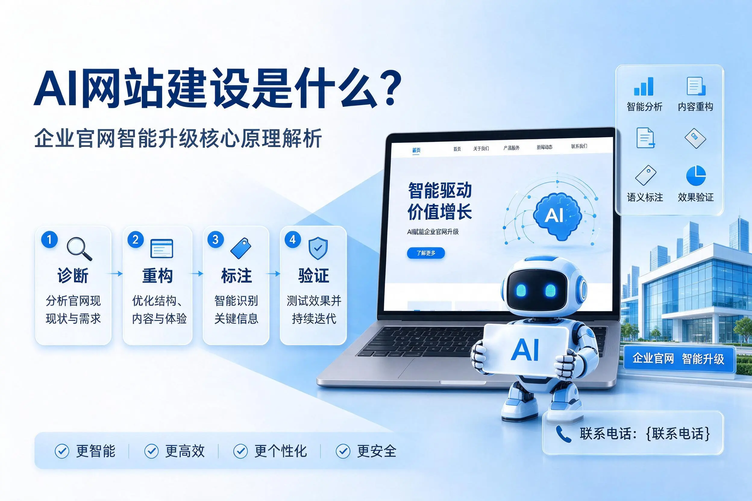 AI网站建设是什么?神农架企业官网智能升级核心原理解析