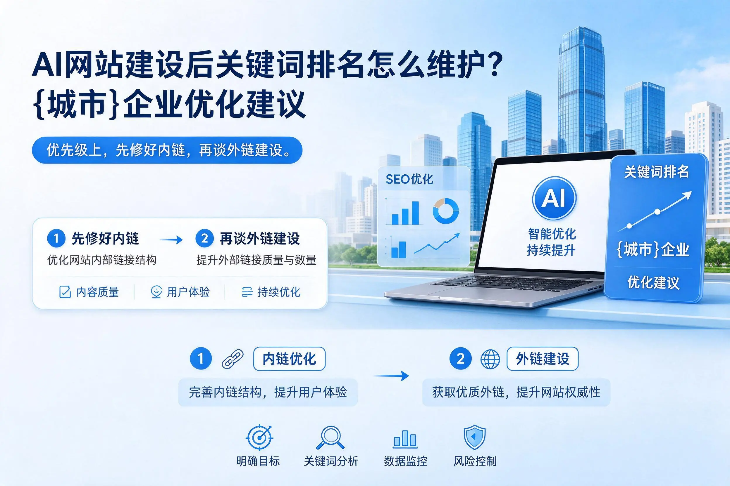 AI网站建设后关键词排名怎么维护?神农架企业优化建议