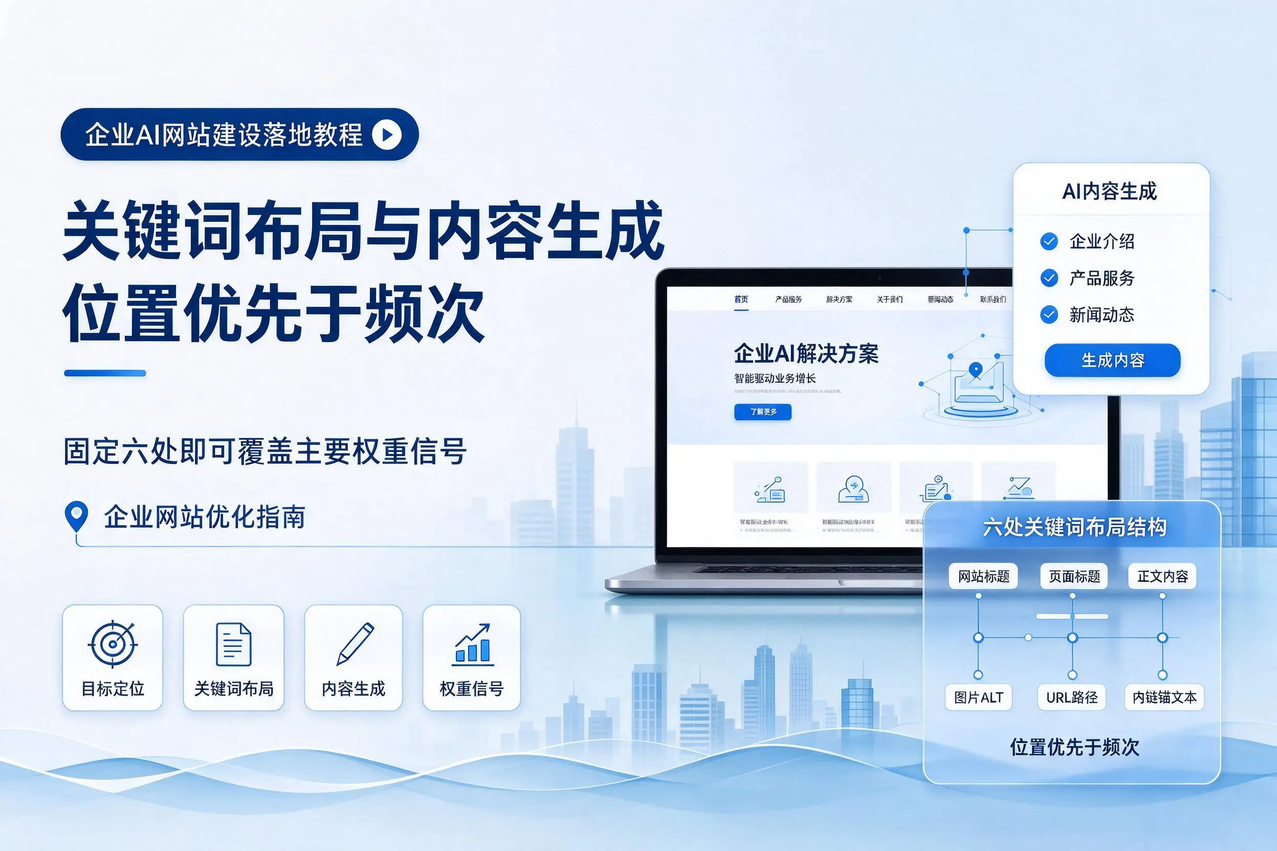 神农架企业AI网站建设落地教程:关键词布局与内容生成